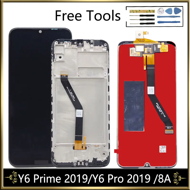 Для Huawei Y6 2019 LCD Prime экран Pro дисплей с сенсорным экраном рамкой в сборе Замена для