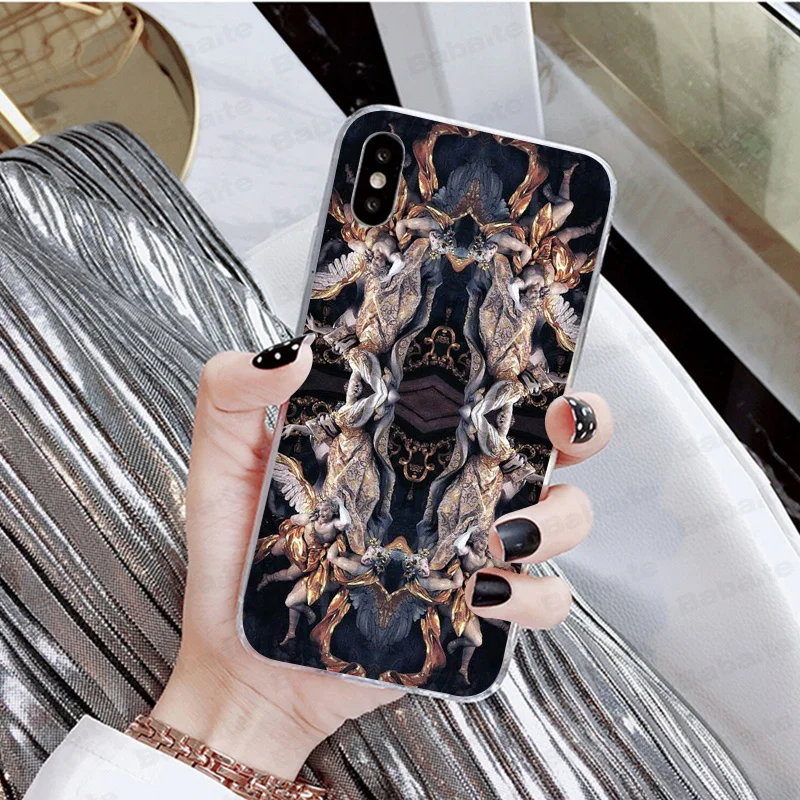 Babaite Madonna церковные фрески Ангел Бог телефон аксессуары чехол для iPhone 8 7 6 6S Plus X XS max 10 5 5S SE XR - Цвет: 7
