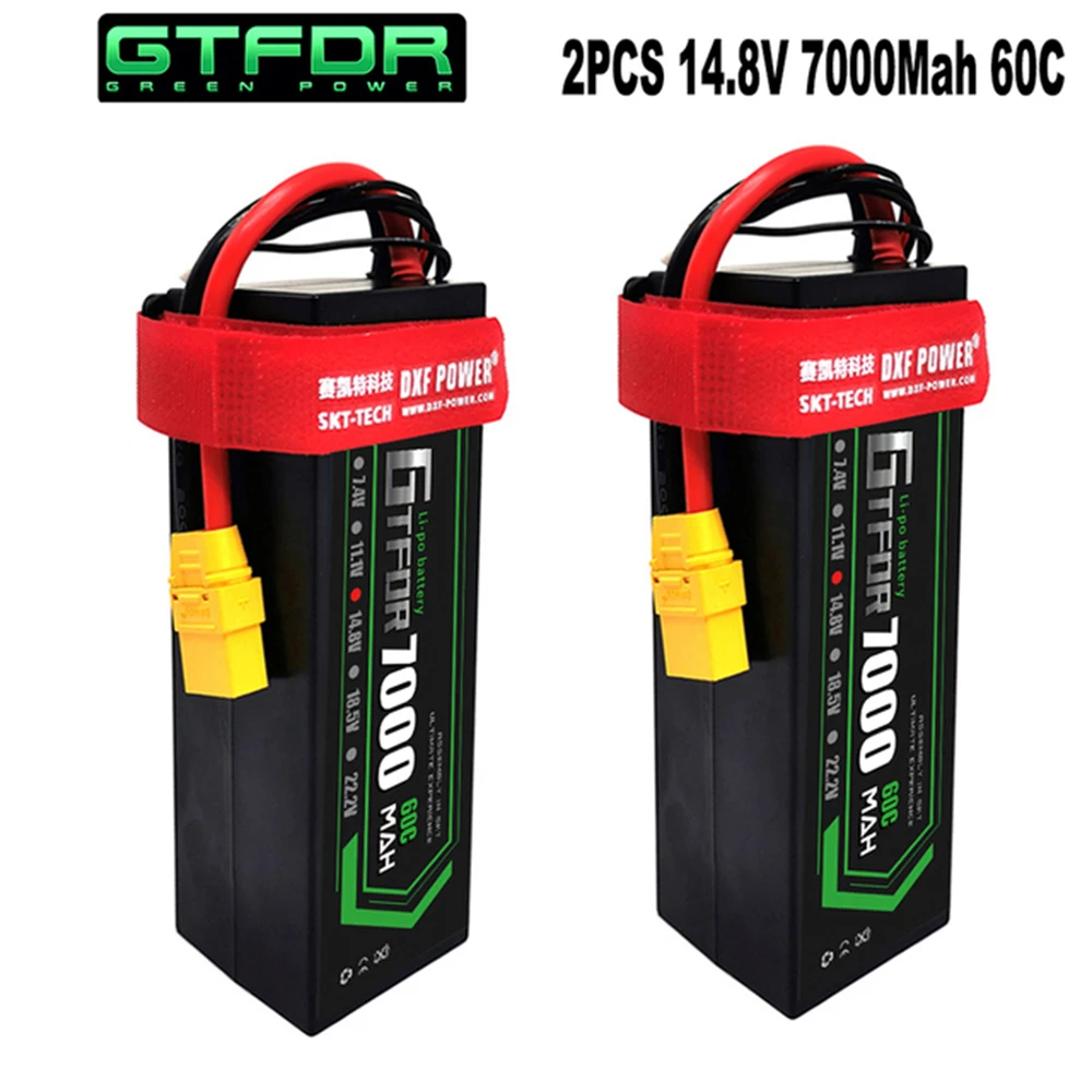Аккумулятор GTFDR 3S 4S 6S Lipo батарея 11 1 В 14 8 в 22 2 7000 мАч 60C MAX 120C жестком корпусе для