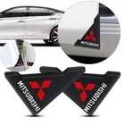 2 шт., наклейки на углы автомобильных дверей Mitsubishi asx outlander xl 3 lancer pajero 4 l200 EVO и т. Д.