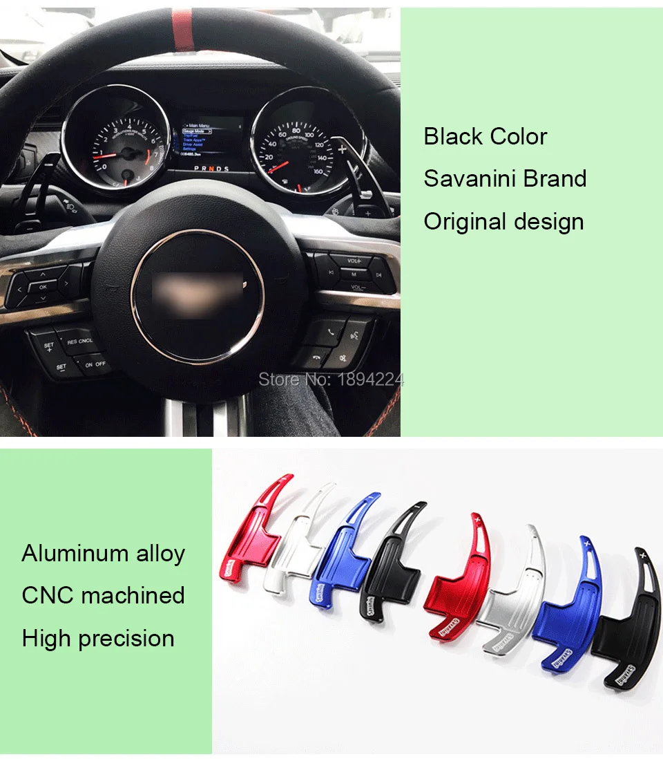 2 шт. Высокое качество Алюминиевый автомобиль рулевое колесо сдвиг Paddle Shifter расширение для Ford Mustang-20108