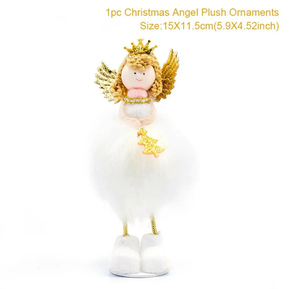 QIFU Christmas Angel Pendant Christmas Decor for Home Christmas Tree Ornaments Xmas Doll Gifts Cristmas Elf New Year - Цвет: Christmas Doll 15