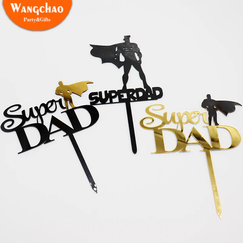 Новый акриловый супер папа фотография на День отца|Товары для украшения тортов| |