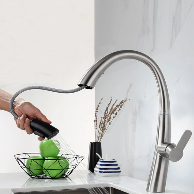 

Effective water-saving kitchen concealed drawing faucet lead-free drawing drawing faucet in sink