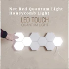 Квантовая светодиодная Ночная лампа в виде сот, шестигранные модульные светисветильник Ники с сенсорным управлением, магнитное креативное декоративное настенное освещение