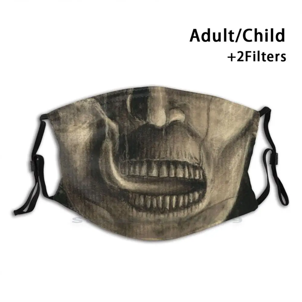 

Hang Around Mask Mouth Reusable Mouth Face Mask With Filters Kids Spooky Disturbing Unreal Zombie Surreal Bizare Dead Scary
