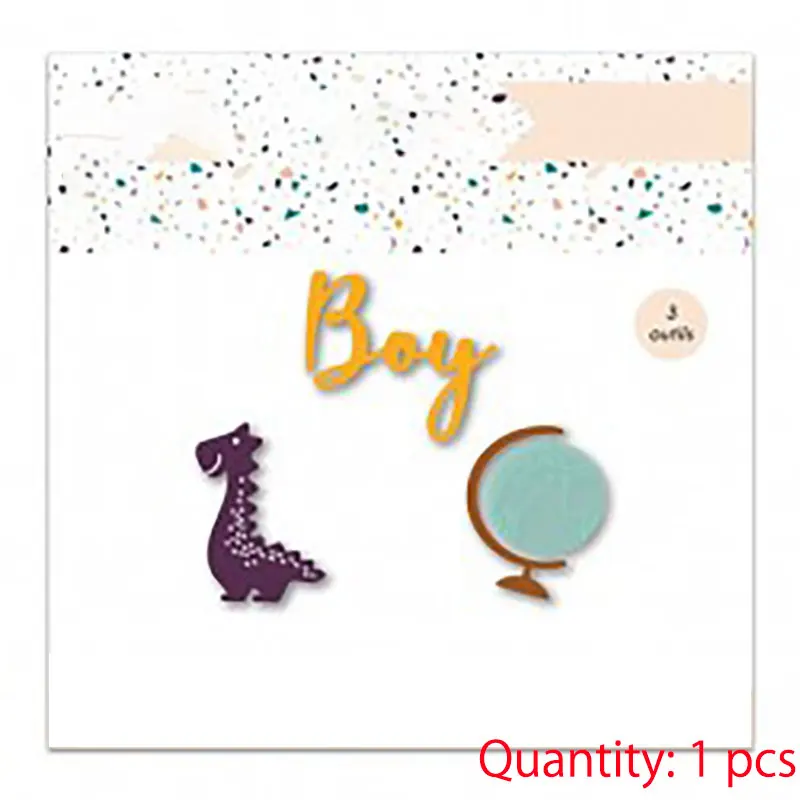 

Dinosaur boy mirror cutting dies & stamps scrapbook dariy decoration stencil embossing template diy greeting card handmade 2021