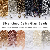 1 3x1 6mm 150 miyuki delica glass seedbead uniform spacer metallic color glass beads diy for diy jewelry decorative accessories