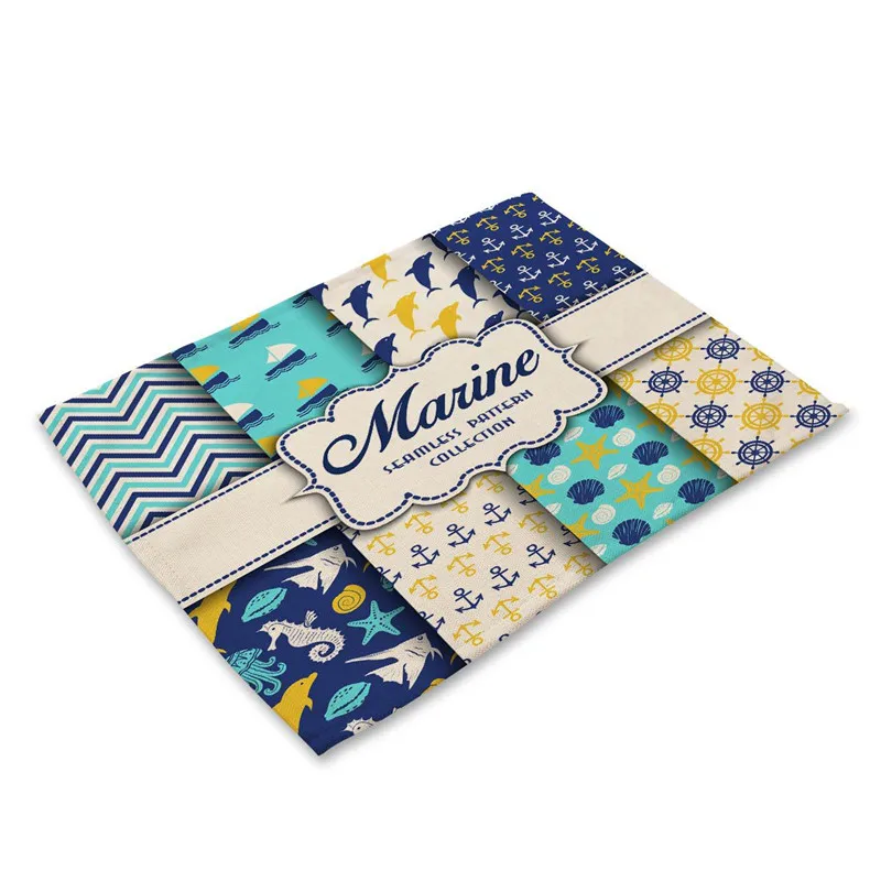 Подставка под посуду в скандинавском стиле с геометрическим якорем морской