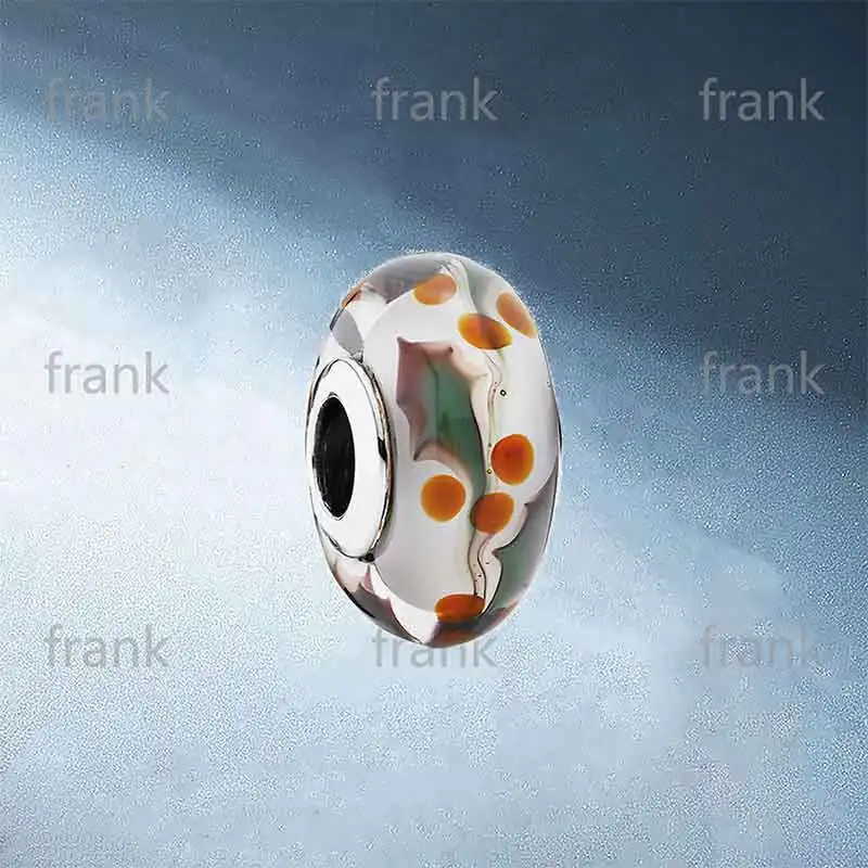 

791647-1-Christmas-Holly-Charm,-Murano-Glass