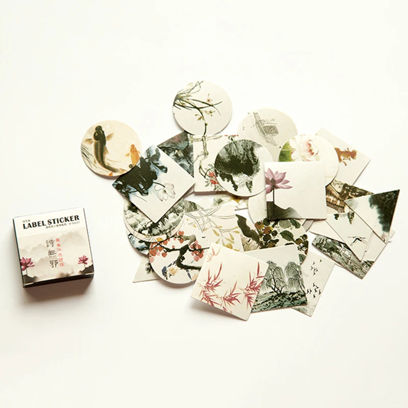 40 шт./упак. японские наклейки мини стиль бумажная наклейка печать Diy декоративная