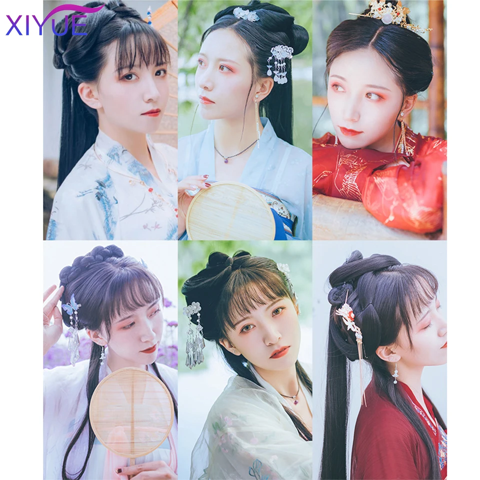 Сйюе Hanfu искусственный мех костюм Фея парик сумка древних Стиль цветок тысяч Bone