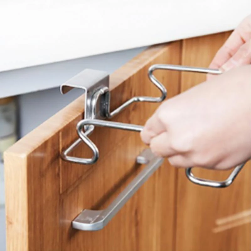Кухонная вешалка для мусора с дверным крючком металлические держатели хранения