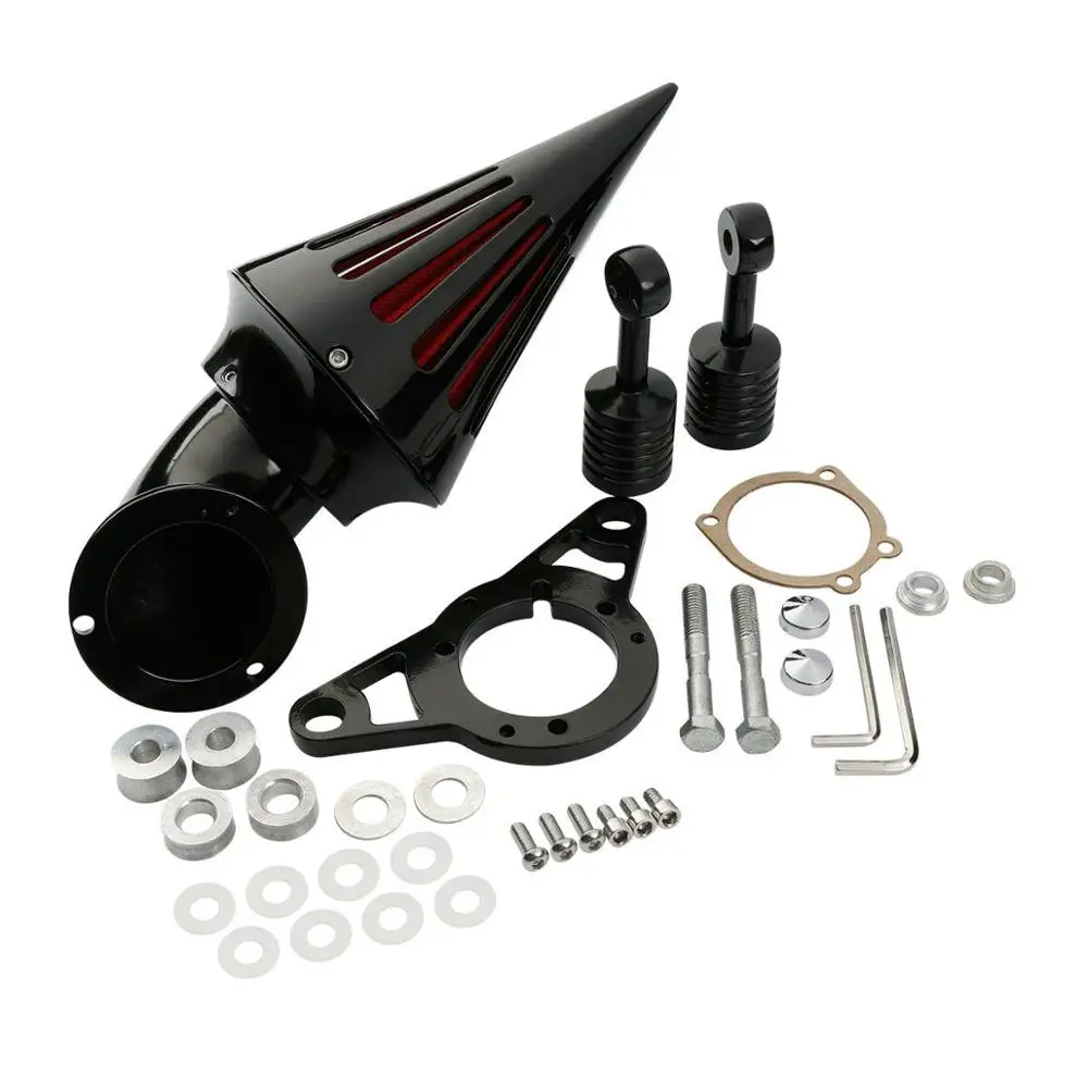 Мотоцикл Алюминиевый Спайк Воздухоочиститель фильтр для Harley Cross Bones Softail Rocker 2008 2009
