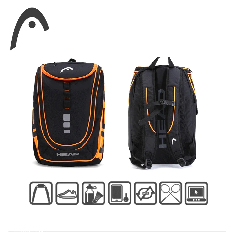 HEAD Tennis Backpack Outdoor Sport Bag Tennis Racket Bag Raqueta Tenis Backpack Original Tennis Backpack With Shoe Bag