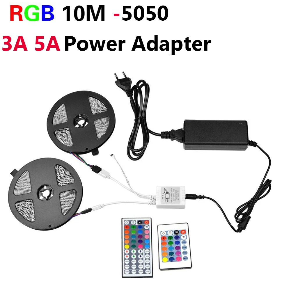 Светодиодная ленсветильник 220 В 110 5 м 10 RGB RGBW RGBWW 5050 SMD DC 12 гибкая лента лампа