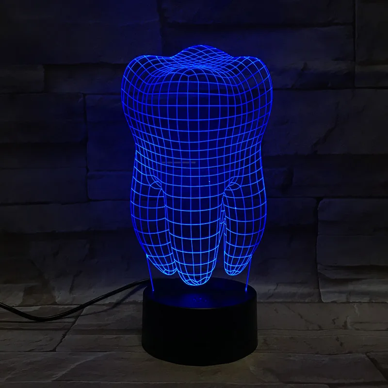 3d лампа с зубцами лучший подарок для детей атмосферный сенсорный датчик