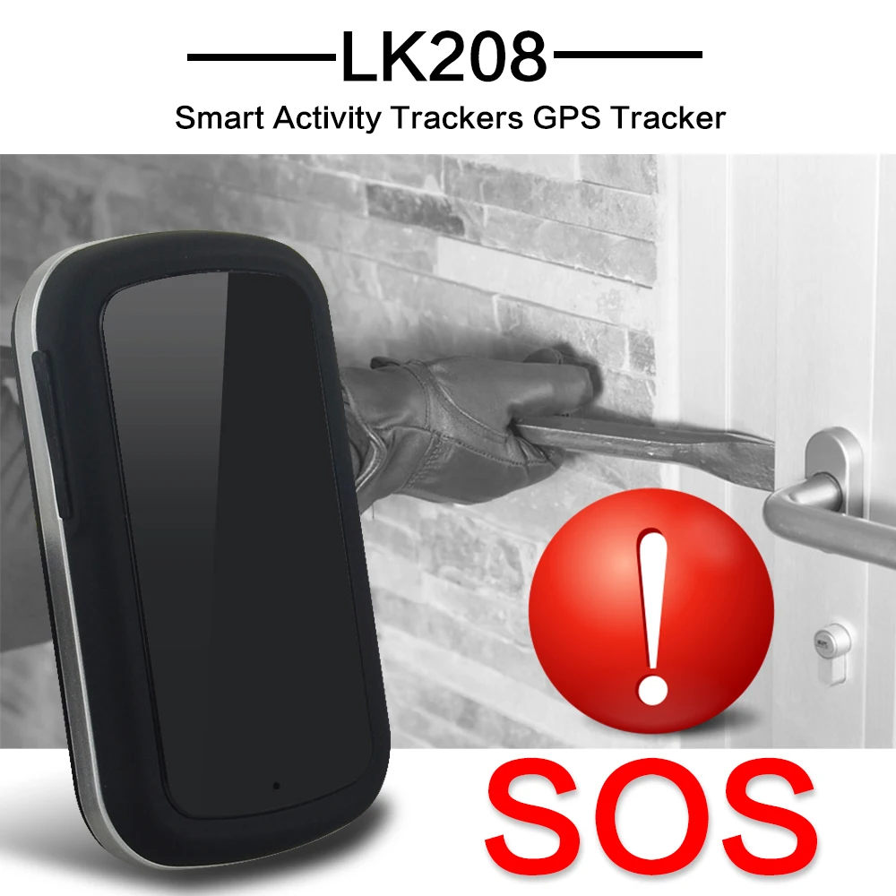 Высококачественный многофункциональный автомобильный GPS трекер GPRS/GSM LK208 с