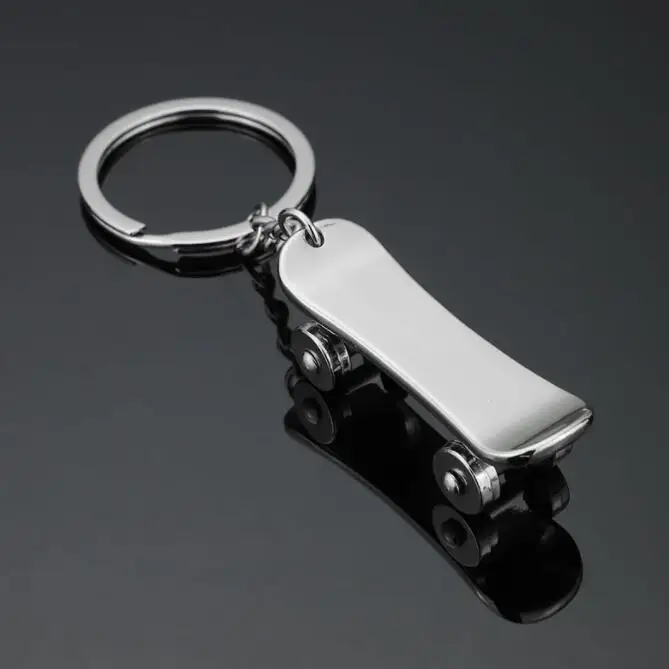 

scooter keychain Novelty Casual Metal Trinket Couple Skateboard Key Chain Ring Holder Souvenir Jewelry Gift