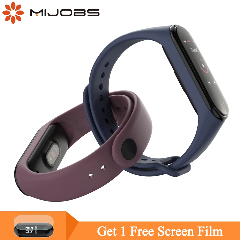 Браслет mi jobs для Xiaomi mi Band 4 спортивный ремешок для часов Силиконовый ремешок для Xiaomi mi Band 3 аксессуары браслет mi band 3