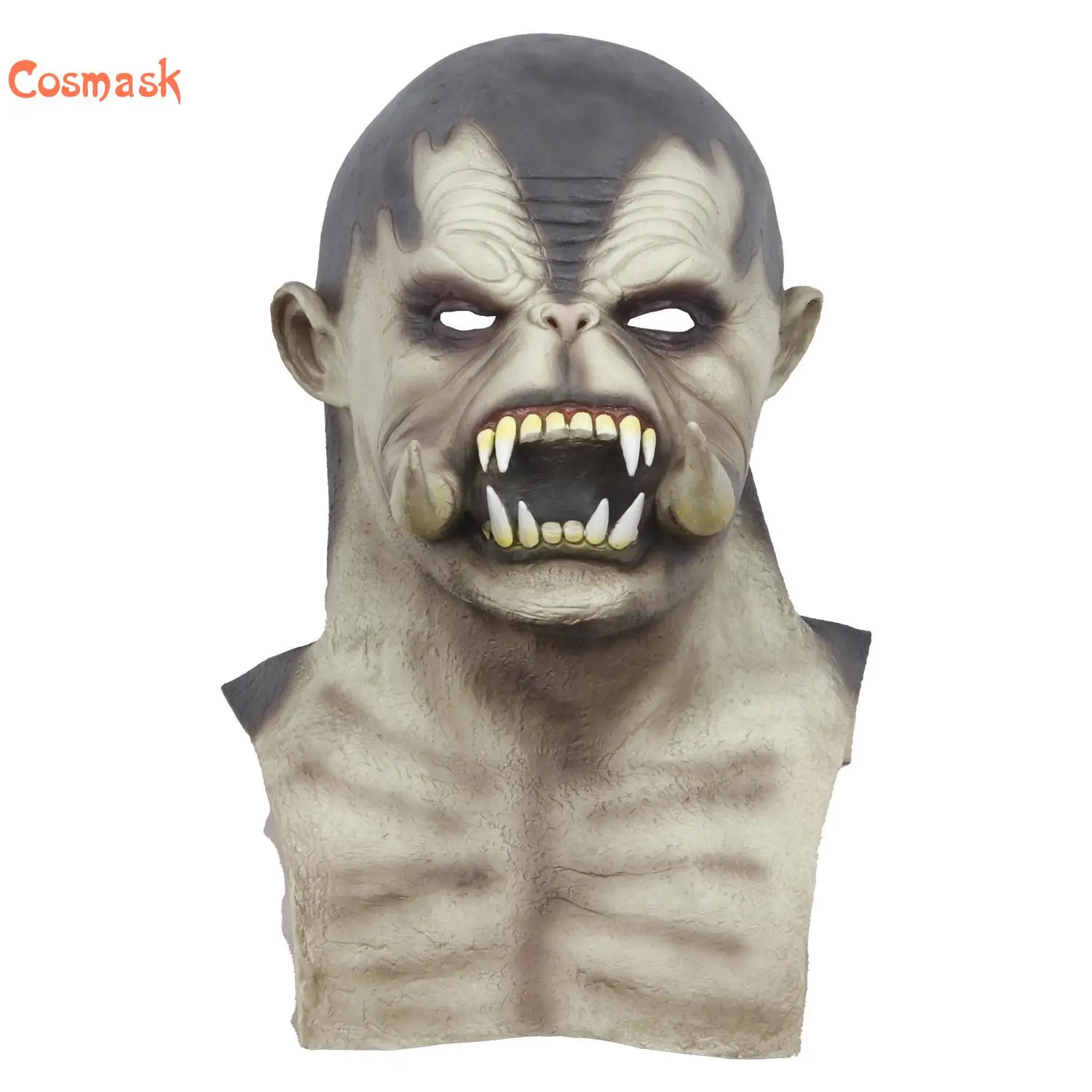 Cosmask реальности костюм для взрослой вечеринки страшная маска с бивень хоррор