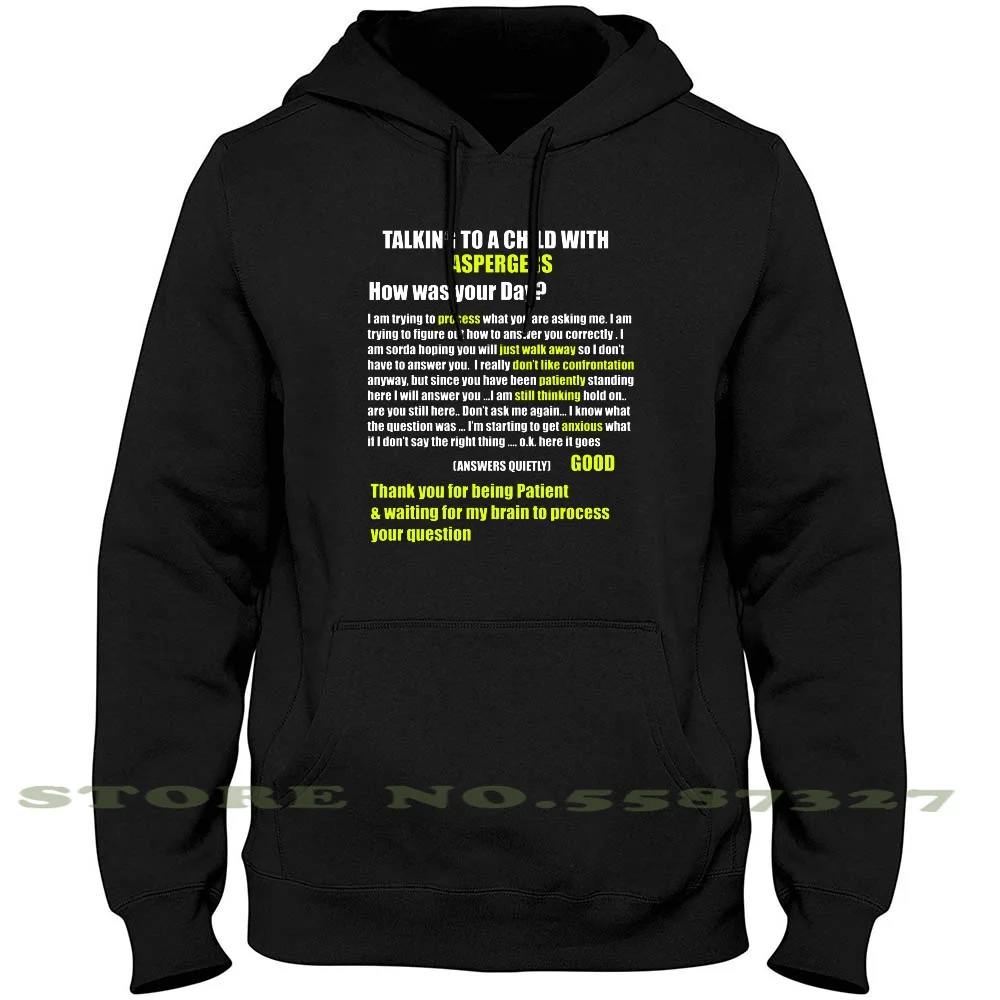 

Аспергерс, аутизм, задержка обработки СДВГ как ваш день Уличная одежда, спортивная толстовка, свитшот для детей с аутизмом и СДВГ