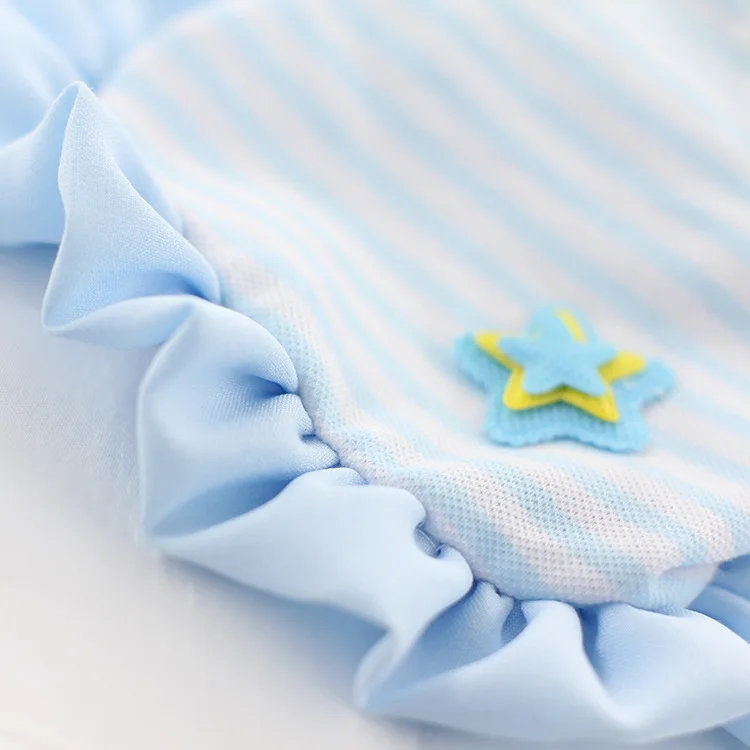 Платье жилет для собак в полоску летняя одежда из 100% хлопка кошек чихуахуа