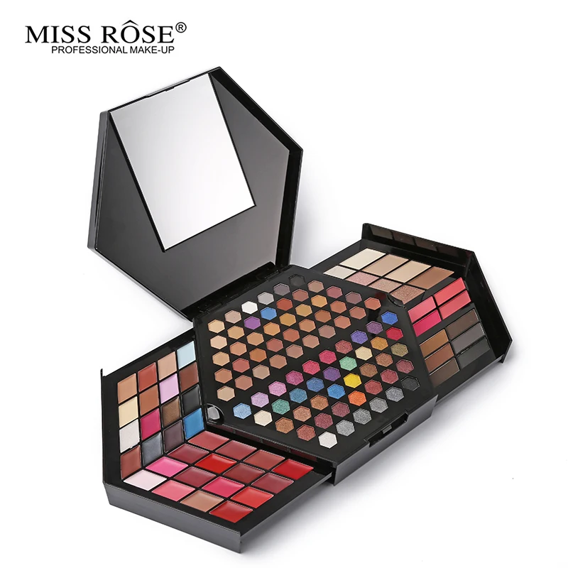 Miss Rose профессиональный набор для макияжа полный цвет матовые мерцающие тени век