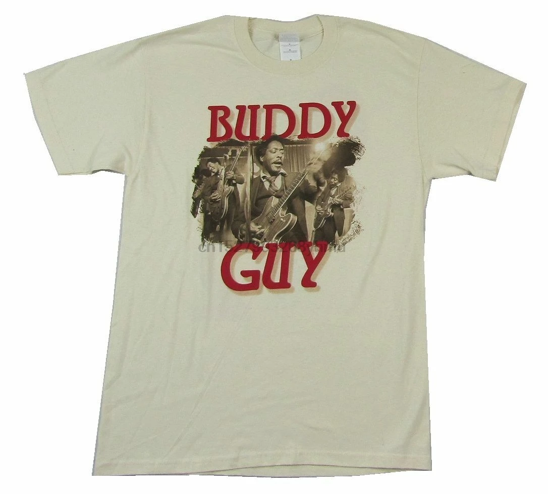 Легкий желто-коричневый футболка Buddy Guy 2002 новая официальная Merch NOS | Мужская