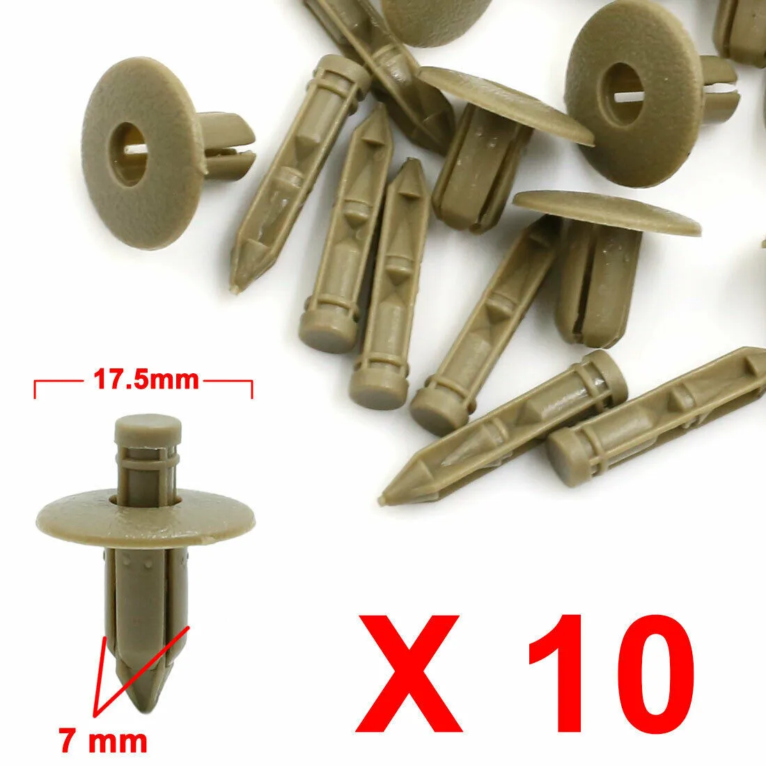 

Accessories​ Car Rivets Body Bumper Plastic Replacement Retainer 10pcs