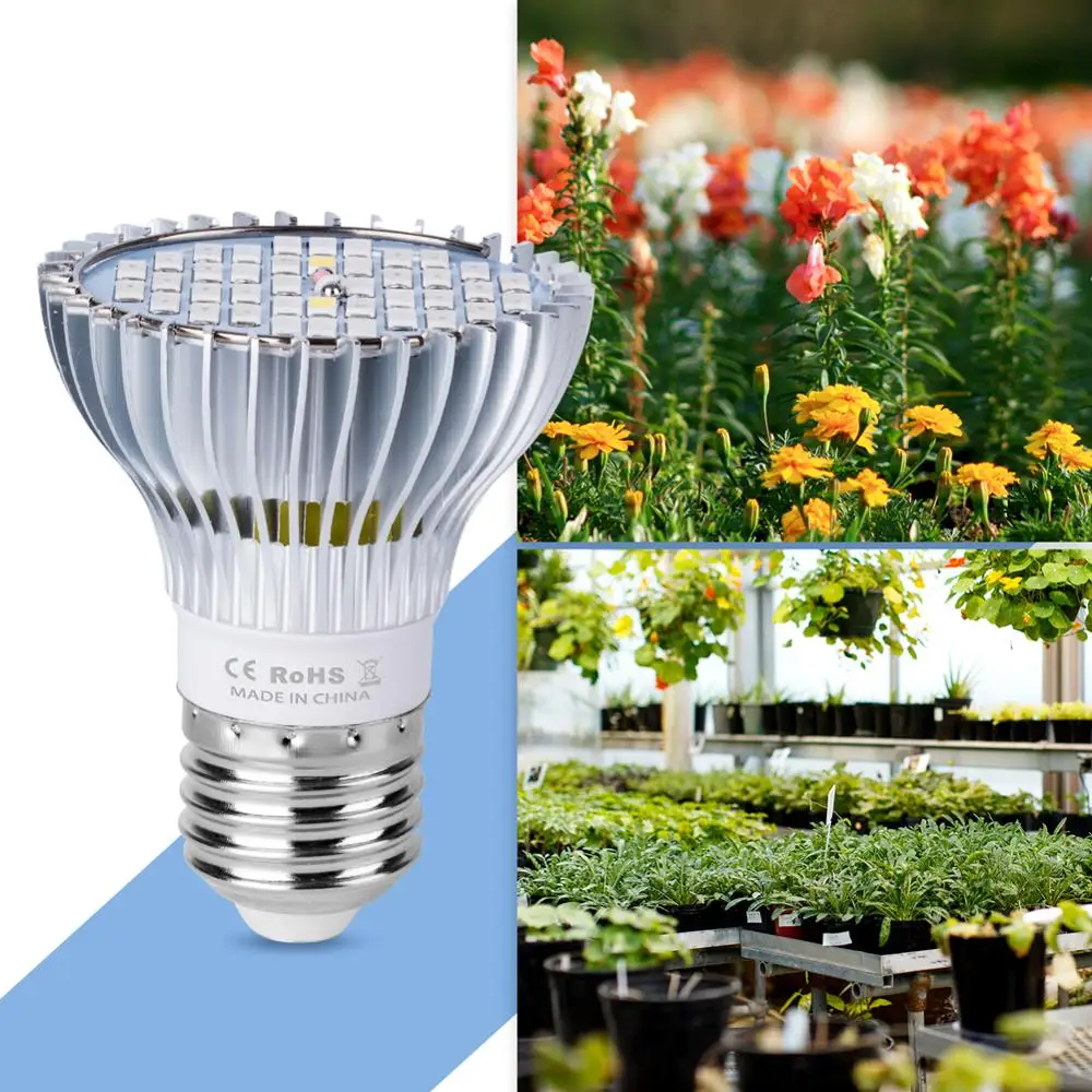 

30W 50W 80W Plant Grow Light LED Full Spectrum Phyto Growth Lamp E27 For Flower Seed LED Plants Lampara LED Fitolampy Greenhouse