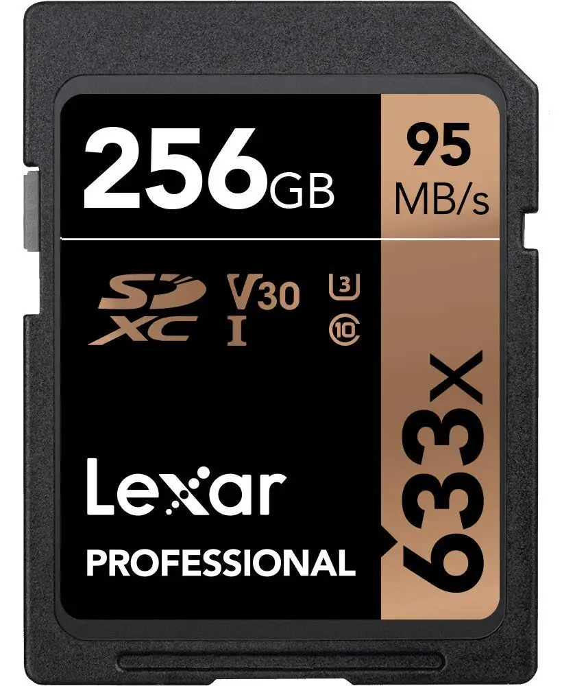 256 ГБ Lexar SD карта, карта памяти Micro SD 16 Гб оперативной памяти, 32 Гб встроенной памяти, 64 ГБ 128 ГБ 256 512 1 ТБ UHS-I флеш-карта 95 м/с Class10 633x для Камера - Емкость: 256 ГБ