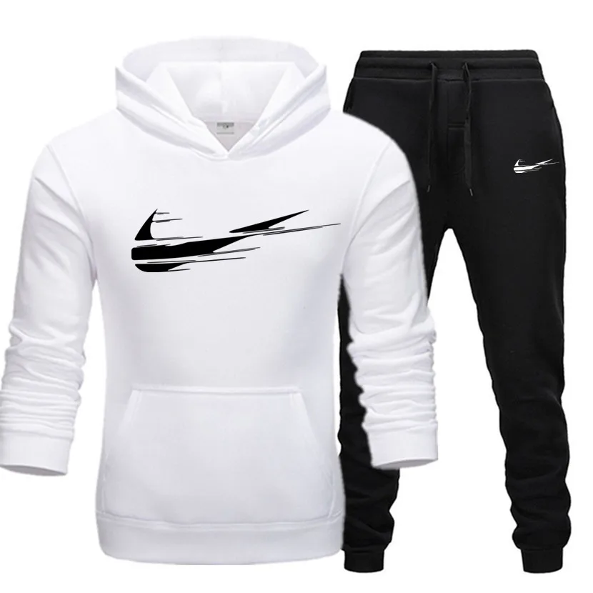 

Мужской спортивный костюм из 2-х предметов, толстовка с капюшоном и штаны