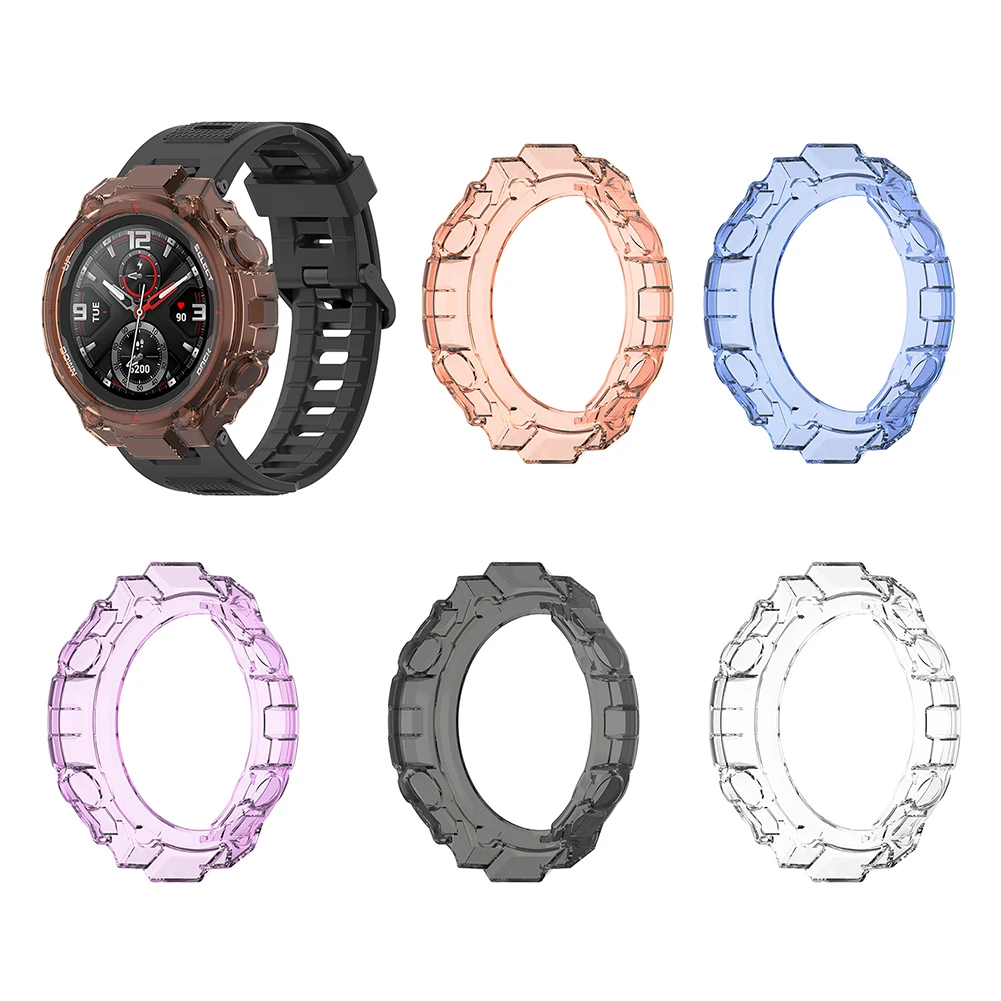 Мягкий защитный чехол из ТПУ для смарт-часов Xiaomi Amazfit T-Rex защитная рамка Huami Trex Pro