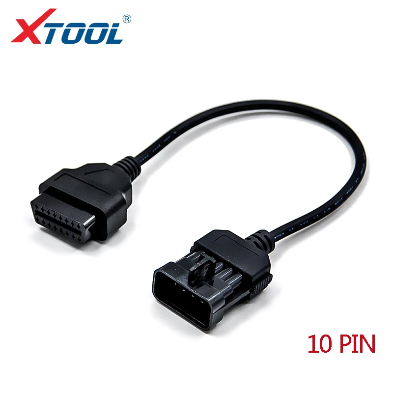 Автомобильный диагностический Соединительный адаптер XTOOL OBD2 для OPEL 10-контактный