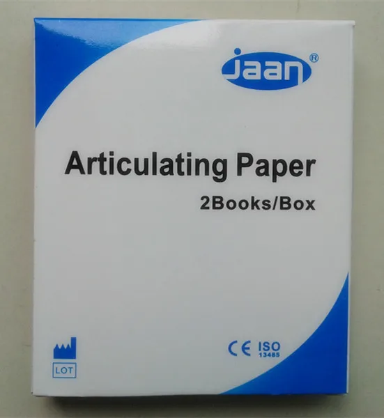 Стоматологическая шарнирная бумага подковы толстые синие 12 листов/книга 2
