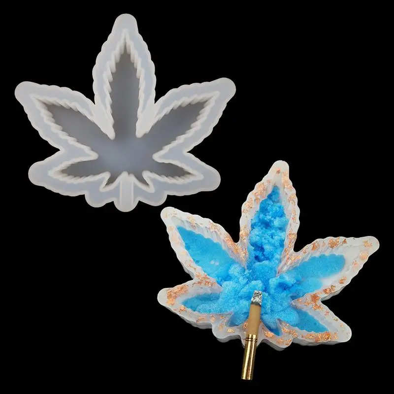 

Maple Leaf Ashtray Silicone Mold Mirror Effect Resin Mold For DIY Epoxt Resin Ashtray Home Decoration Handmade Crafts