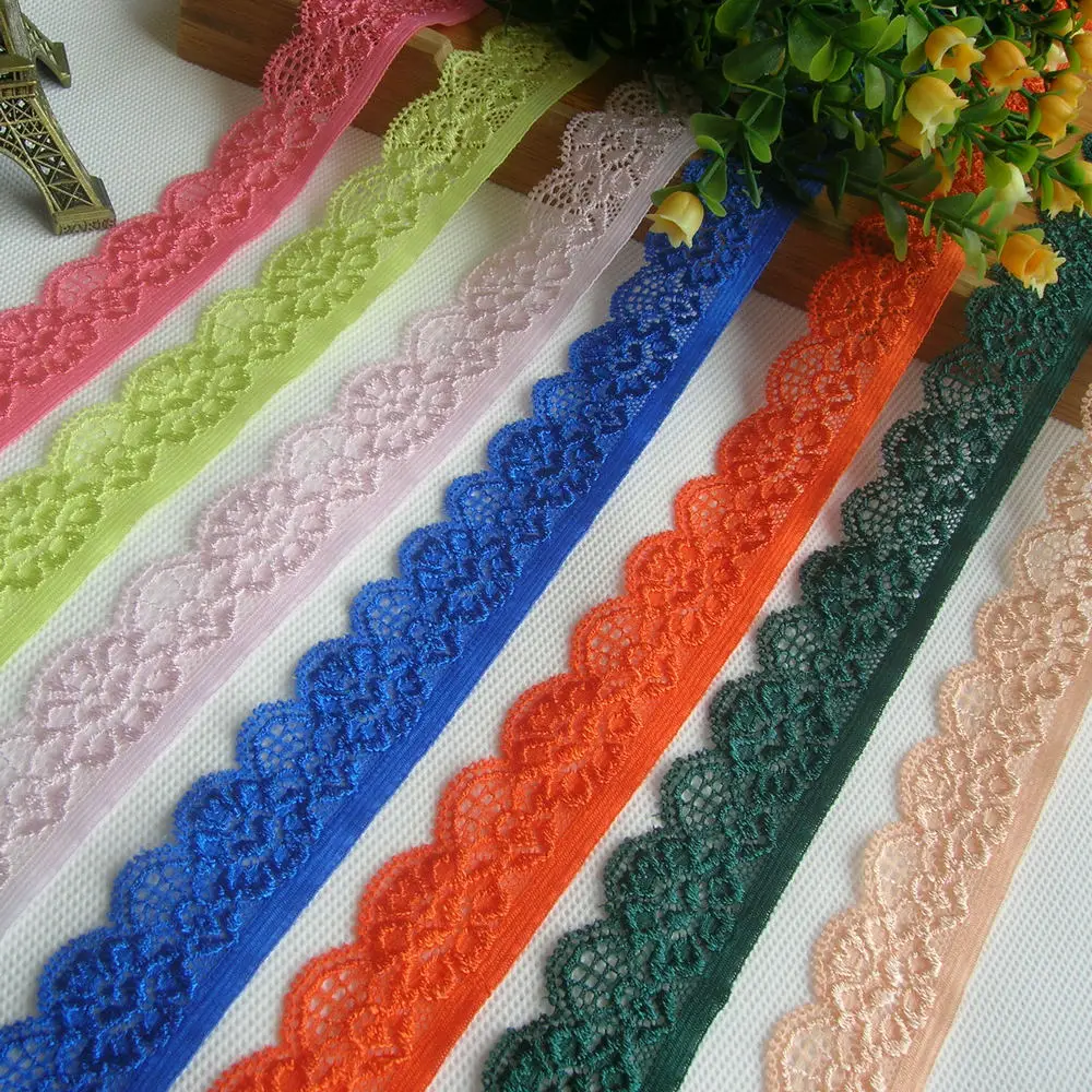 10 ярдов цветное эластичное кружево используется для шитья одежды свадебное