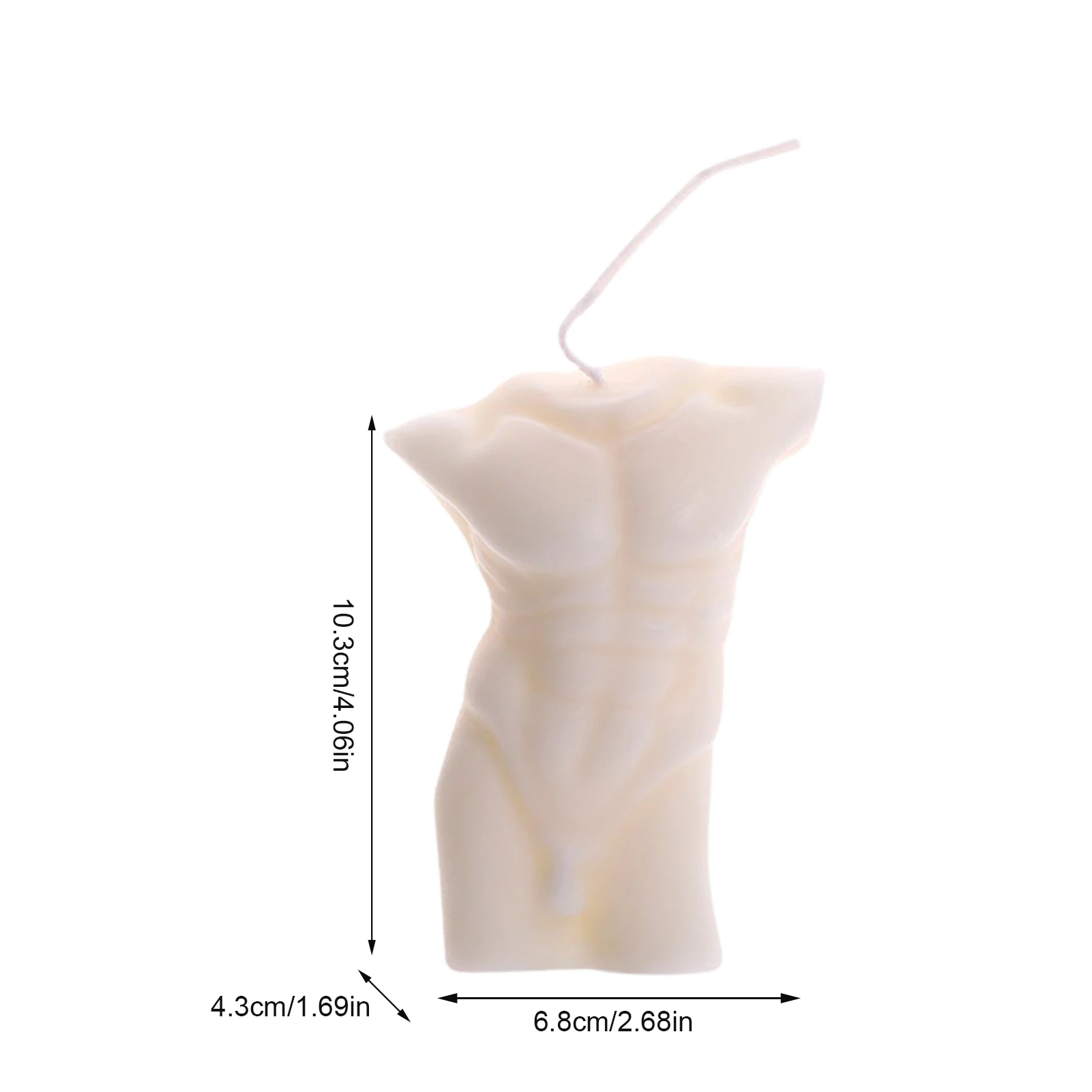 

Men's Body Aromatherapy Candles SPA Store Art Candle Cafe Western Restaurant Desktop Decoration Fashion Art Photography Props