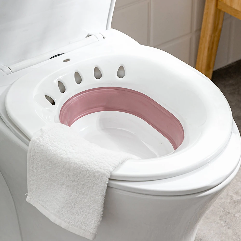 Foldable Toilet Seat Squat Closestool Sit Basin Bath Wash Butt Woman Confinement Basin Cleaner for Elderly Maternal Pregnant