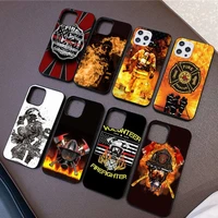 firefighter fire department fireman phone case for iphone 11 8 7 6 6s plus x xs max 5 5s se 2020 xr 11 pro diy capa