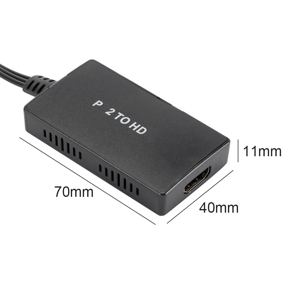 HDMI-Compatible Converter HD Audio Cable Splitter for PS2 Game Console Adapter Accessories with Video Sync Input 70*40*11mm | Электроника