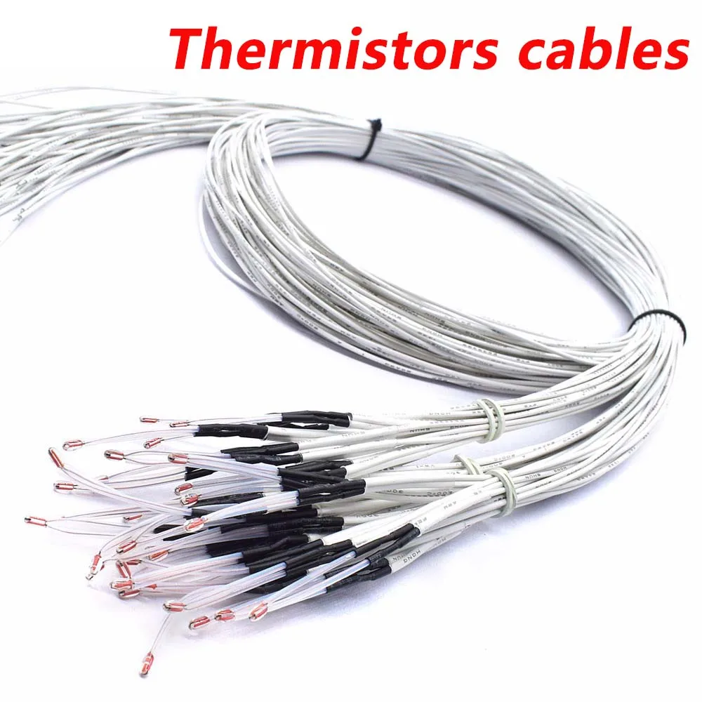 5 шт. 3D Pringter 100K ohm NTC 3950 Термисторы датчики с кабелем принтеры Запчасти для Reprap Mend