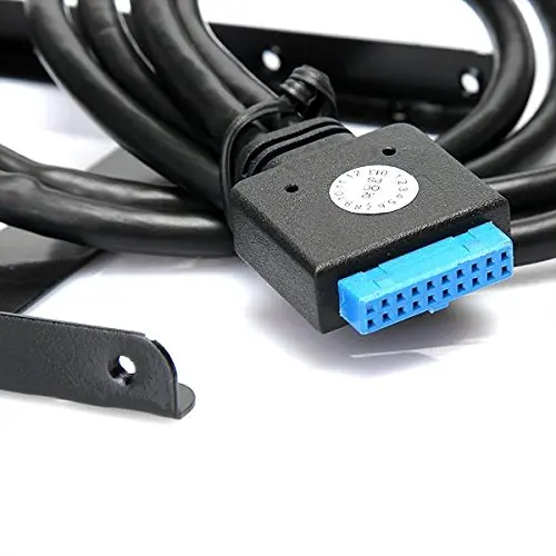 USB 3 0 Передняя панель концентратор 2 порта Расширение Bay 20 Pin к USB3.0 кронштейн кабель