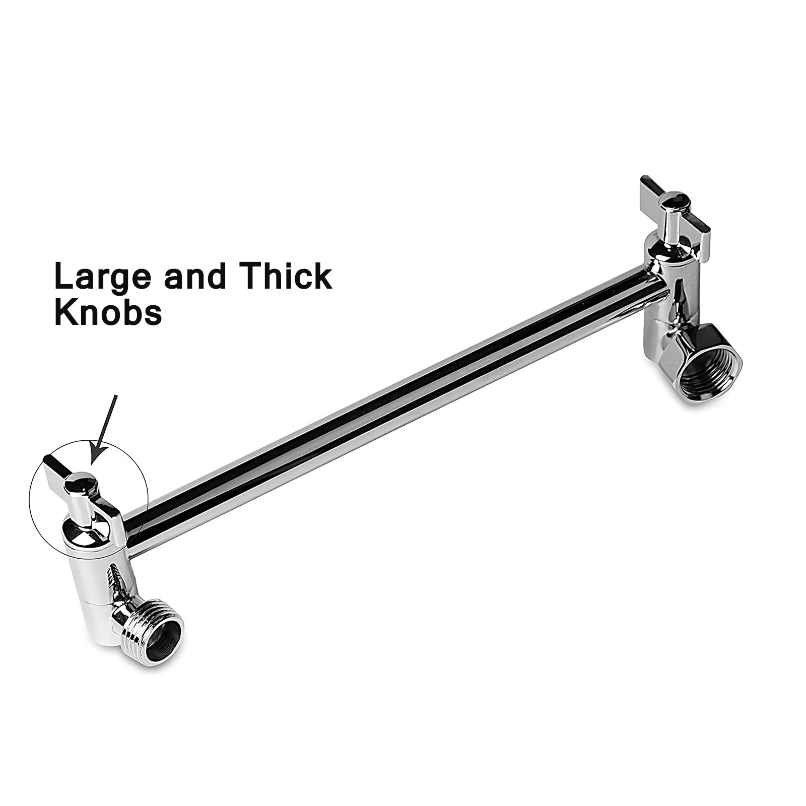 

Extension Shower Arm 11Inch Adjustable Extension Shower Arm Proof Solid Brass Shower Head Extension Arm Chrome Finish Rust