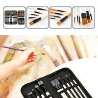 reusable 10pcsset durable moderate elasticity watercolor paint brush nylon drawing brush set wide application for adults