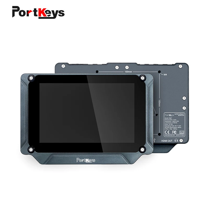 

PortKeys BM7 7 inch Super Bright 2000nit HDMI/3G-SDI Full HD On-Camera Field Monitor with 3D LUT and HDR Preview,Video Monitor