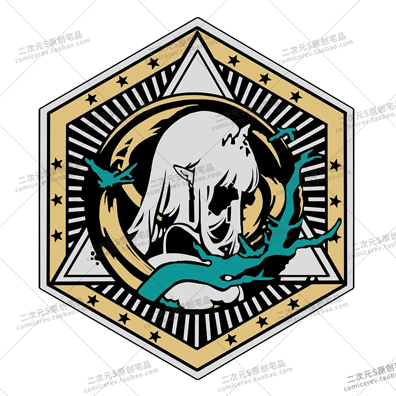 

Dusk Chen Metal Badge Button Brooch Pins Game Arknights Collection Anime Medal Costume Decor Souvenir Student Cosplay Gifts