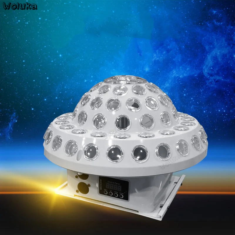 Полноцветсветильник светодиодный вращающийся волшебный шар с эффектом