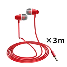3M Cable Earphone In-Ear Monitor 3.5mm Headphone For Microphones Phone in ear Wired Earphone Monitor Headphone